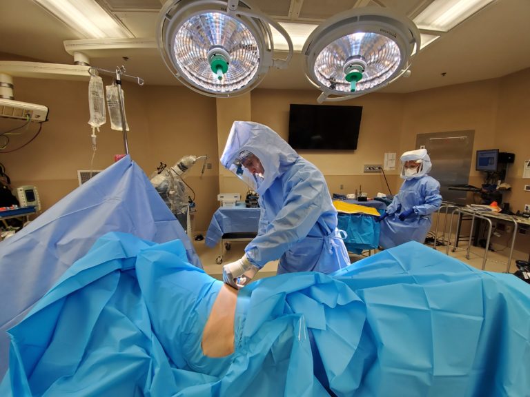 Joint Replacement Center team conducting a surgical procedure