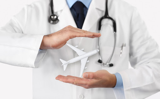 doctor with an airplane