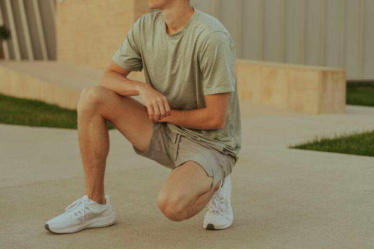 someone kneeling