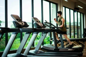 Runner on a treadmill