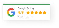 4.9 star google rating